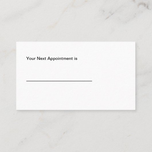 Cartes de visite étincelants de beauté (Dos)