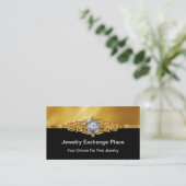 Cartes de visite étincelants de bijoux (Debout devant)