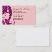Cartes de visite étincelants de coiffeur (Devant / Derrière)