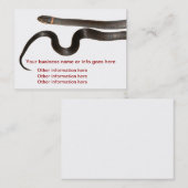 Cartes de visite étranglés de serpent d'anneau (Devant / Derrière)