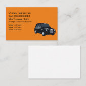 Cartes de visite européens du service de taxi (Devant / Derrière)