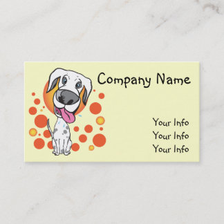 Cartes de visite Excited de chien