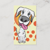 Cartes de visite Excited de chien (Dos)