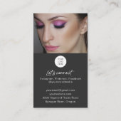 Cartes de visite Eyelash avec code QR et photos (Dos)