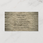 Cartes de visite Fabulous Wood Material (Dos)