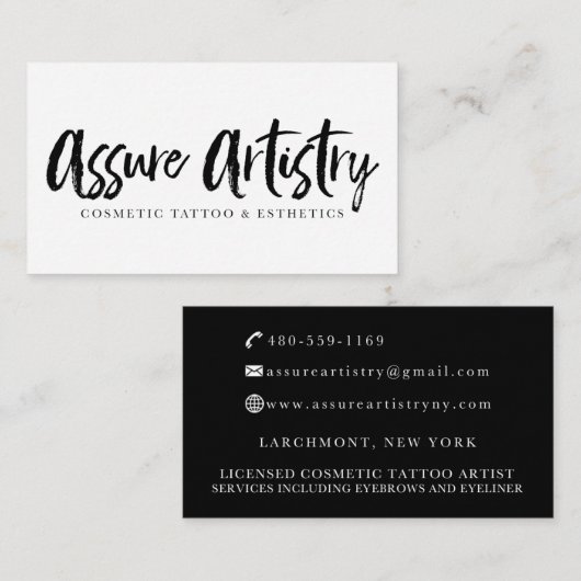 Cartes de visite faits sur commande : Assurez (Devant / Derrière)