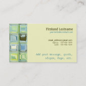 Cartes de visite faits sur commande avec l'art en (Dos)