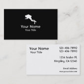 Cartes de visite faits sur commande blancs noirs (Devant / Derrière)