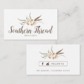 Cartes de visite faits sur commande : Boutique du (Devant / Derrière)