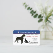Cartes de visite faits sur commande d'animal (Debout devant)