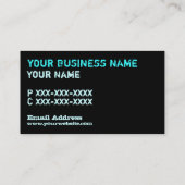 Cartes de visite faits sur commande d'ascenseur de (Dos)