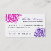 Cartes de visite faits sur commande de (Dos)