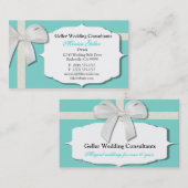 Cartes de visite faits sur commande de bleu (Devant / Derrière)