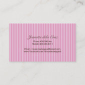 Cartes de visite faits sur commande de boulangerie (Dos)