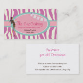 Cartes de visite faits sur commande de boulangerie (Devant / Derrière)