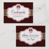 Cartes de visite faits sur commande de boule de (Devant / Derrière)