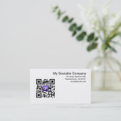 Cartes de visite faits sur commande de code de QR (Debout devant)