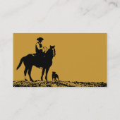 Cartes de visite faits sur commande de cowboy - (Dos)
