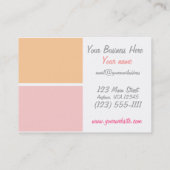 Cartes de visite faits sur commande de petit (Dos)