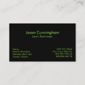 Cartes de visite faits sur commande de soin de (Dos)