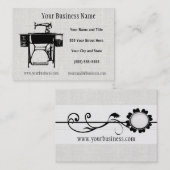 Cartes de visite faits sur commande de tailleur ou (Devant / Derrière)