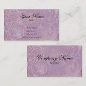 Cartes de visite faits sur commande de Toile de (Devant / Derrière)