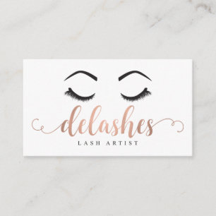 Cartes de visite faits sur commande : DeLashes