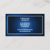 Cartes de visite faits sur commande d'entreprise (Dos)