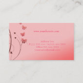 Cartes de visite faits sur commande élégants (Dos)