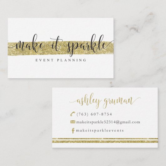 Cartes de visite faits sur commande : Faites-le (Devant / Derrière)