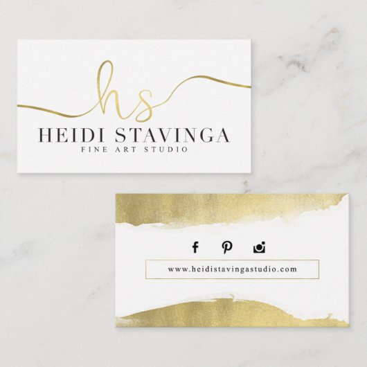 Cartes de visite faits sur commande : Heidi (Devant / Derrière)