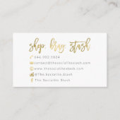 Cartes de visite faits sur commande : La cachette (Dos)