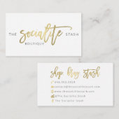 Cartes de visite faits sur commande : La cachette (Devant / Derrière)