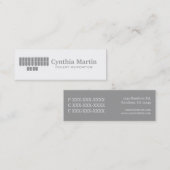 Cartes de visite faits sur commande maigres de (Devant / Derrière)