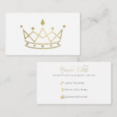 Cartes de visite faits sur commande Nicole Ellis (Devant / Derrière)