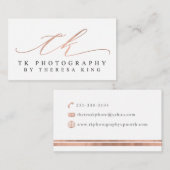 Cartes de visite faits sur commande : Photographie (Devant / Derrière)