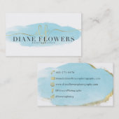 Cartes de visite faits sur commande pour Diane (Devant / Derrière)