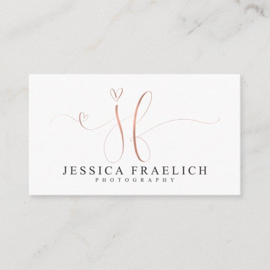Cartes de visite faits sur commande pour Jessica (Devant)