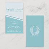 Cartes de visite faits sur commande pour Nicole (Devant / Derrière)