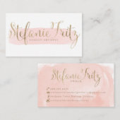 Cartes de visite faits sur commande Stefanie Fritz (Devant / Derrière)