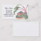 Cartes de visite fanés de fruits et de légumes (Devant / Derrière)