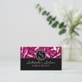 Cartes de visite fascinants de monogramme de salon (Debout devant)