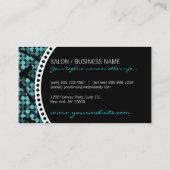 Cartes de visite fascinants turquoises frais de (Dos)