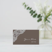 Cartes de visite Faux Lace dans n'importe quelle c (Debout devant)