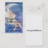 Cartes de visite féeriques de lune de papillon (Devant / Derrière)