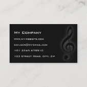 Cartes de visite femelles de chanteur (Dos)