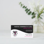 Cartes de visite féminins de chiropractie de (Debout devant)