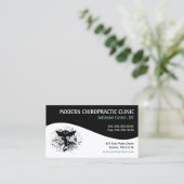 Cartes de visite féminins de chiropractie de (Debout devant)