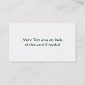 Cartes de visite, ferme et ranch personnalisables (Dos)