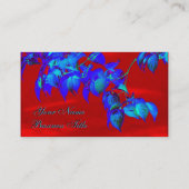 Cartes de visite Feuille Red Sky Blue (Dos)
